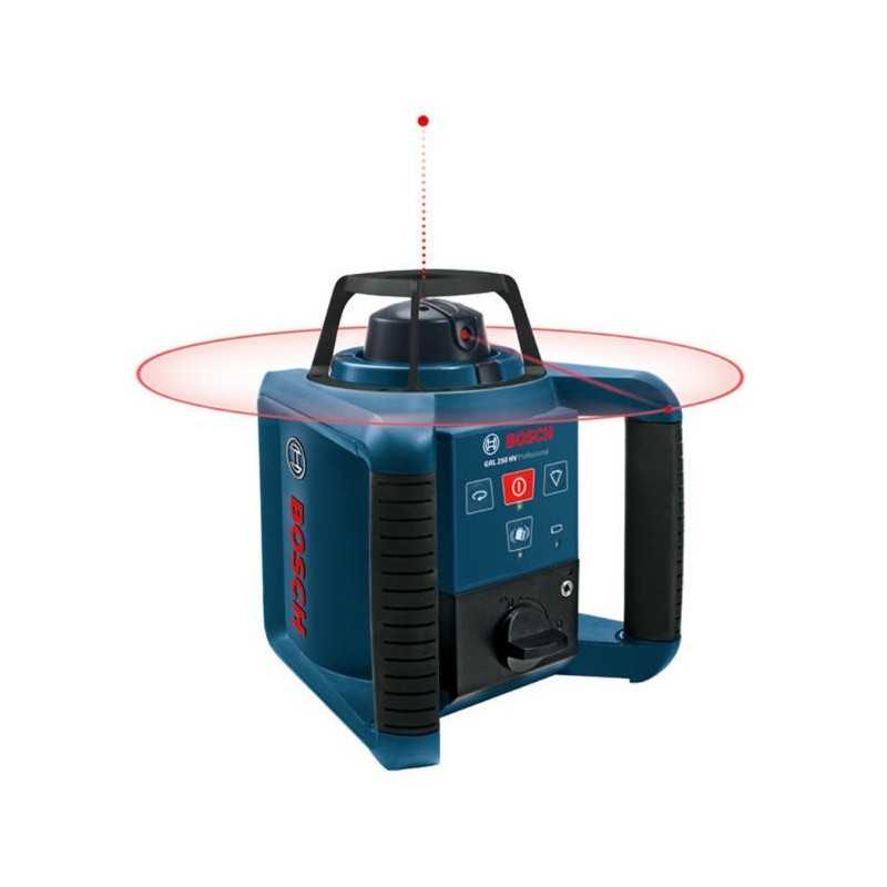 Bosch GRL 250 HV Nivela rotativa, receptor 125m, precizie 0.1 mm/m