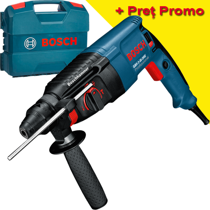 BOSCH GBH 2-26 DRE Ciocan rotopercutor SDS-plus 800 W, 2.7 J
