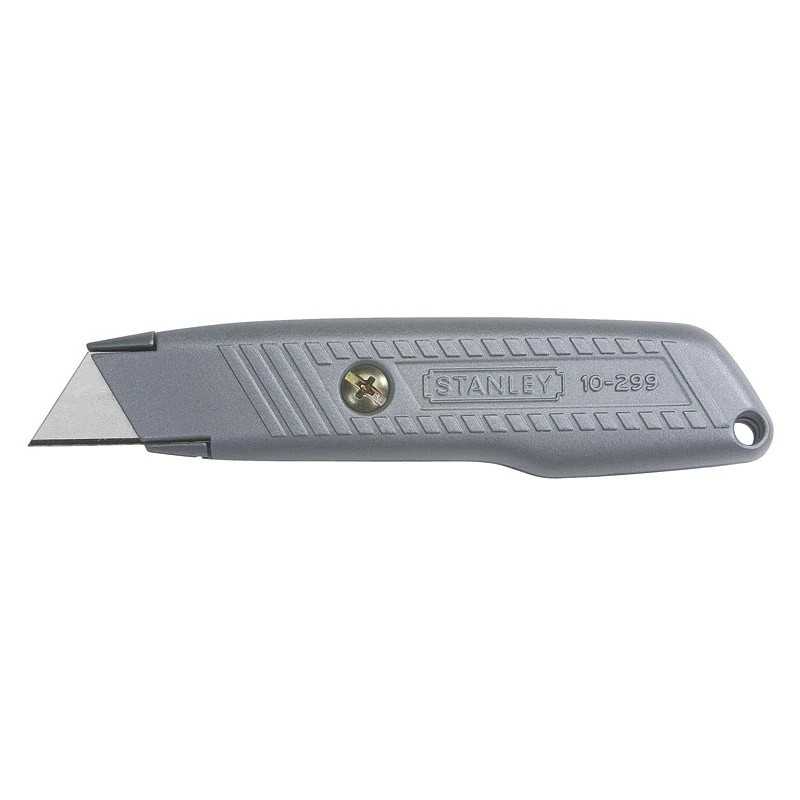 Stanley 0-10-299 Cutter cu lama fixa trapezidala 136mm + 3 lame trapezoidale