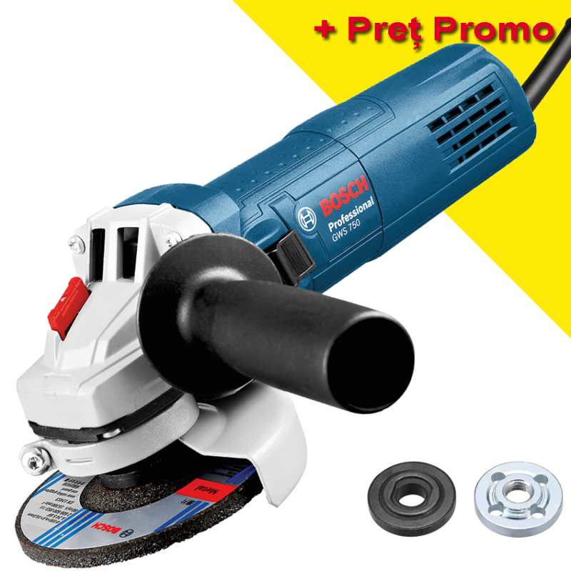 BOSCH GWS 750 (125) Polizor unghiular 750 W, diametru disc 125