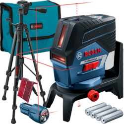 BOSCH GCL 2-50 C + RM 2 + BT 150 Nivela laser cu linii (20 m) cu Bluetooth + Suport rotativ + Stativ