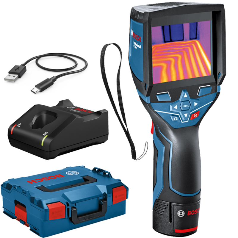 BOSCH GTC 400 C Camera termica digitala, cu 1 acumulator Li-Ion, 2Ah + Incarcator de 4Ah GAL12V-40 + L-BOXX BOSCH GTC 400 C Camera termica digitala, cu 1 acumulator Li-Ion, 2Ah + Incarcator de 4Ah GAL12V-40 + L-BOXX
