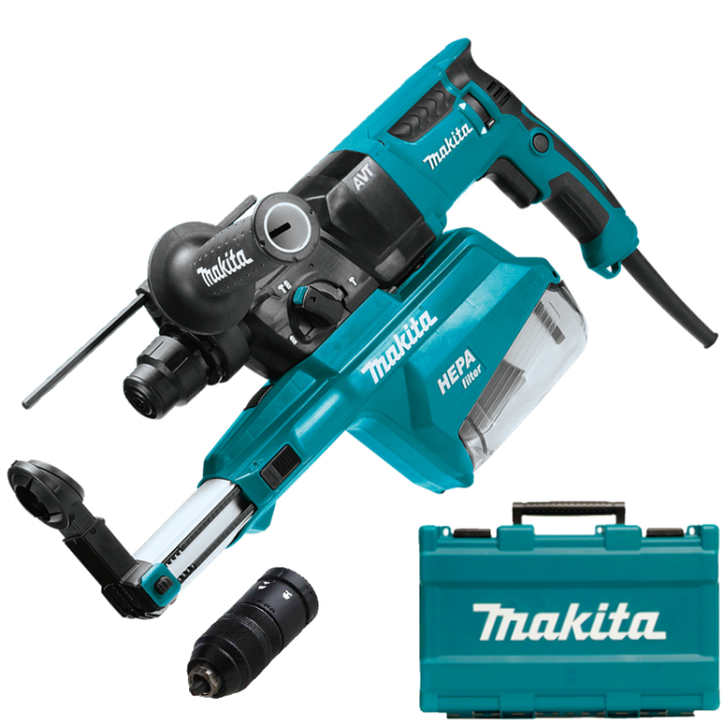 MAKITA HR2653T Ciocan rotopercutor SDS-plus 800W, 2.2J cu AVT si sistem de aspiratie