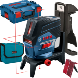 BOSCH GCL 2-50 C + RM 2 + BM 3 (SOLO) Nivela laser cu linii (20 m) + Suport professional + Clema pentru tavan + L-BOXX