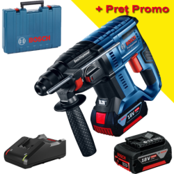 BOSCH GBH 180-LI Ciocan rotopercutor brushless, cu 2 acumulatori Li-Ion 4Ah, 2J + Valiza