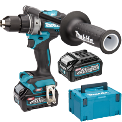 MAKITA HP001GM201 Masina de gaurit cu percutie brushless, cu 2 acumulatori Li-Ion, 40V XGT, 4Ah, 140Nm
