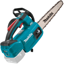 MAKITA DUC254CZ Ferastrau cu lant brushless pentru sculptat, Li-Ion, 18V, lama 25 cm, grosime lant 1.1 mm, pas 3/8", fara acumul
