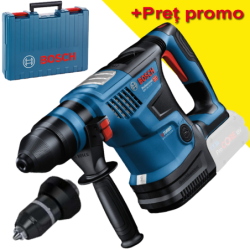 BOSCH GBH 18V-34 CF (SOLO) Ciocan rotopercutor SDS-PLUS brushless BITURBO, Li-Ion, 5.8 J + Valiza, fara acumulator in set