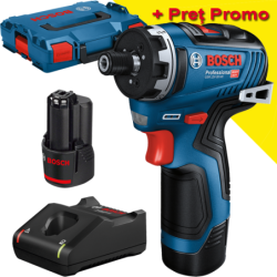 BOSCH GSR 12V-35 HX Masina de gaurit si insurubat brushless, cu 2 acumulatori Li-Ion, 3Ah, 35Nm + L-BOXX