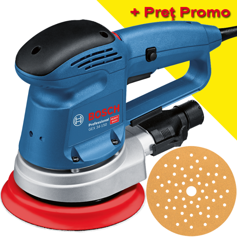 BOSCH GEX 34-150 Slefuitor excentric 340 W