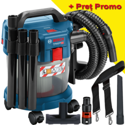 BOSCH GAS 18V-10 L Premium (SOLO) Aspirator 18V fara acumulator in set + Set 4 roti