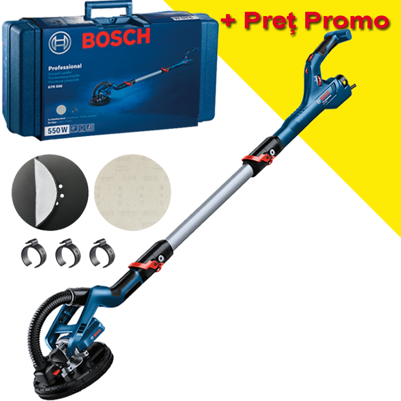 BOSCH GTR 550 Slefuitor pentru pereti/tavan/gips-carton
