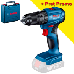 BOSCH GSB 185-LI (SOLO) Masina de gaurit cu percutie brushless Li-Ion, 50Nm + Valiza, fara acumulator in set