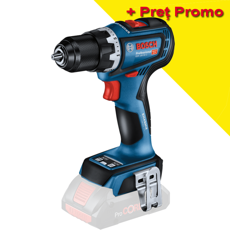 BOSCH GSR 18V-90 C (SOLO) Masina de gaurit si insurubat brushless Li-Ion, 64Nm, fara acumulator in set (Fara ambalajul original!