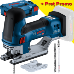 BOSCH GST 18V-155 SC (SOLO) Ferastrau vertical brushless Li-Ion + L-BOXX, fara acumulator in set