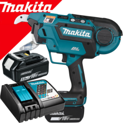 MAKITA DTR181RTE Masina de legat fier beton brushless, Li-Ion, 18V LXT, cu 2 acumulatori 5Ah + Incarcator + Makpac