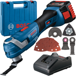 BOSCH GOP 185-LI Multicutter cu 1 acumulator Li-Ion, 4Ah + Valiza