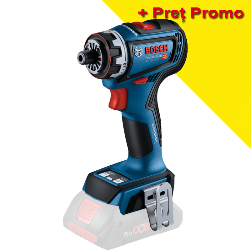 BOSCH GSR 18V-90 FC (SOLO) Masina de gaurit si insurubat brushless, Li-Ion, 64Nm, fara acumulator in set