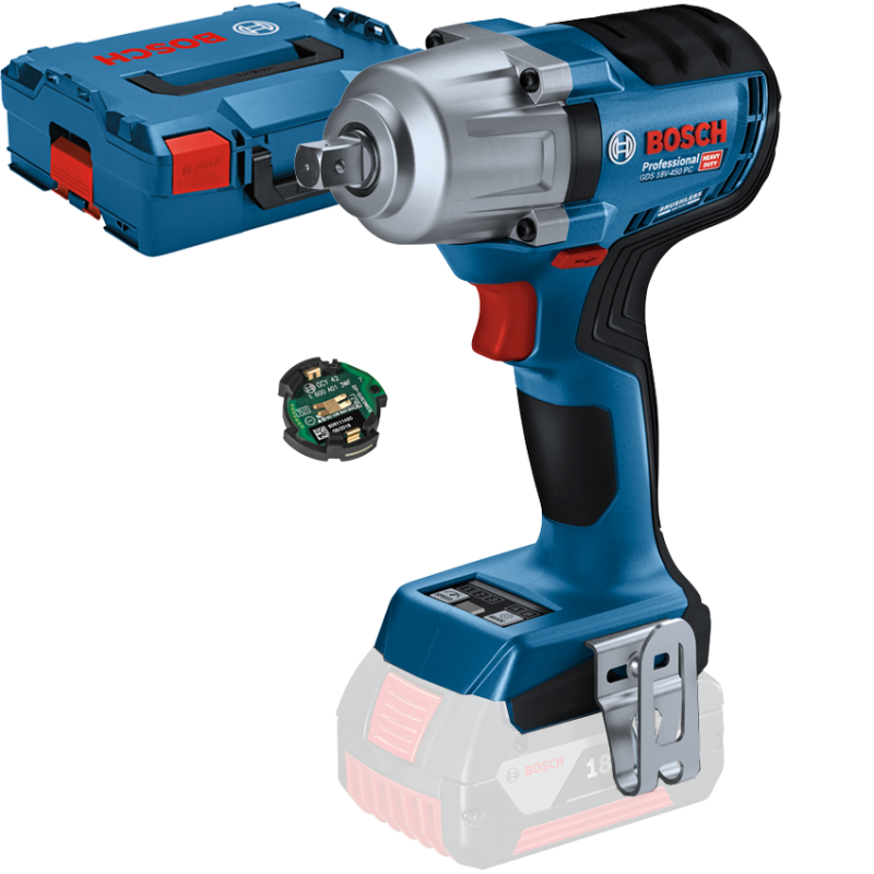BOSCH GDS 18V-450 PC (SOLO) Surubelnita cu impact brushless, Li-Ion, 450Nm, prindere 1/2" + L-BOXX, fara acumulator in set BOSCH GDS 18V-450 PC (SOLO) Surubelnita cu impact brushless, Li-Ion, 450Nm, prindere 1/2" + L-BOXX, fara acumulator in set