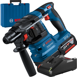 BOSCH GBH 185-LI Ciocan rotopercutor brushless, cu 1 acumulator Li-Ion 4Ah, 1.9J + Incarcator 4Ah + Valiza