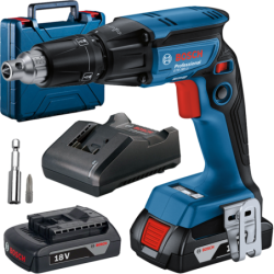 BOSCH GTB 185-LI Masina de insurubat brushless, cu 2 acumulatori Li-Ion, 2Ah, cu incarcator de 2Ah GAL18V-20 + Valiza