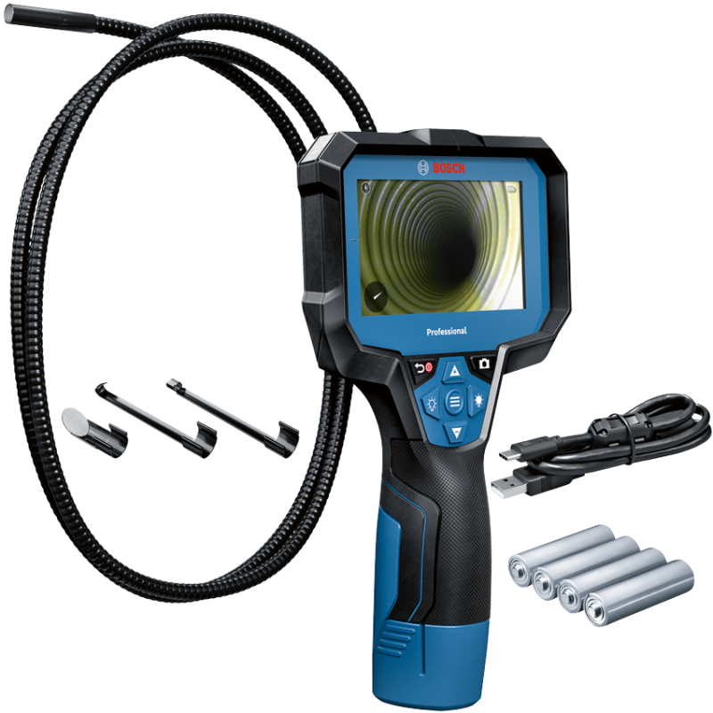 BOSCH GIC 12V-4-23 C (SOLO) Camera de inalta rezolutie pentru inspectie, cu display, fara acumulator in set