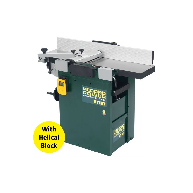 RECORD POWER PT107-HB Masina pentru rindeluit si degrosare 2200 W cu 4 spirale