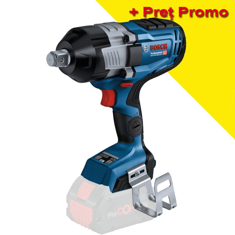 BOSCH GDS 18V-1600 HC (SOLO) Surubelnita cu impact BITURBO brushless Li-Ion, 2200Nm, prindere 3/4", fara acumulator in set BOSCH GDS 18V-1600 HC (SOLO) Surubelnita cu impact BITURBO brushless Li-Ion, 2200Nm, prindere 3/4", fara acumulator in set