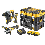 DEWALT Kit 3 Scule 18V Surubelnita cu impact Li-Ion, 205 Nm, brushless (DCF887N) + Ciocan Rotopercutor Li-ion, brushless, 2.1 J