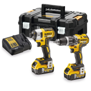 DEWALT Kit 2 scule 18V Masina de gaurit si insurubat cu percutie (DCD796N) Li-Ion, 18V, 70 Nm + Masina de insurubat cu impact (D