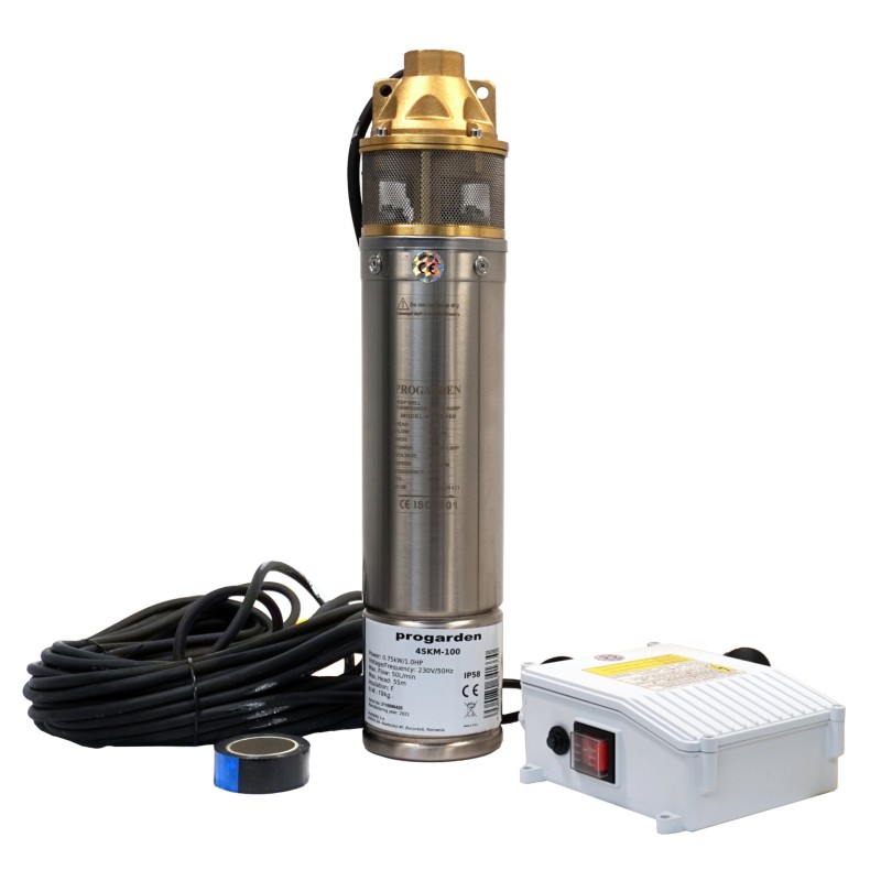 ProGARDEN 4SKM100 Pompa submersibila 1", 750W, apa curata, 50L/min, 55m, flansa cupru