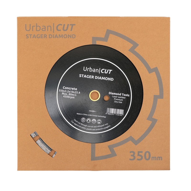 Stager URBAN CUT Disc diamantat 350x3.2x10x25.4-P pentru beton/asfalt