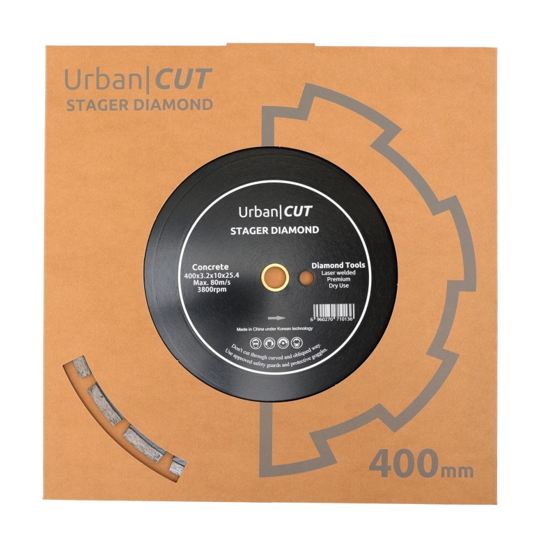 Stager URBAN CUT Disc diamantat 400x3.2x10x25.4-P pentru beton/asfalt