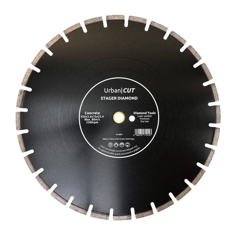 Stager URBAN CUT Disc diamantat 450x3.2x10x25.4-P pentru beton/asfalt