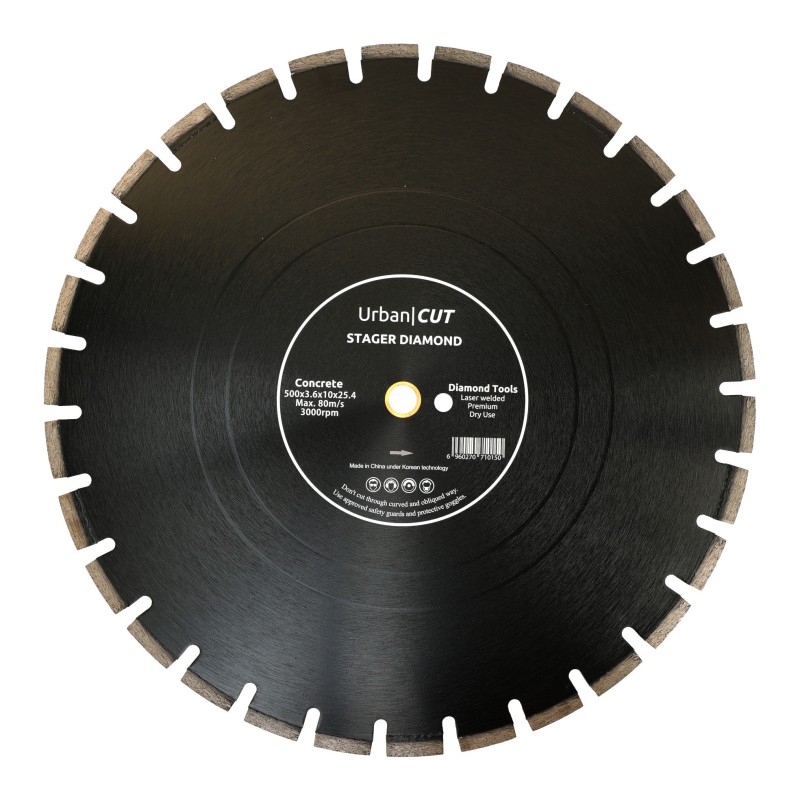 Stager URBAN CUT Disc diamantat 500x3.6x10x25.4-P pentru beton/asfalt