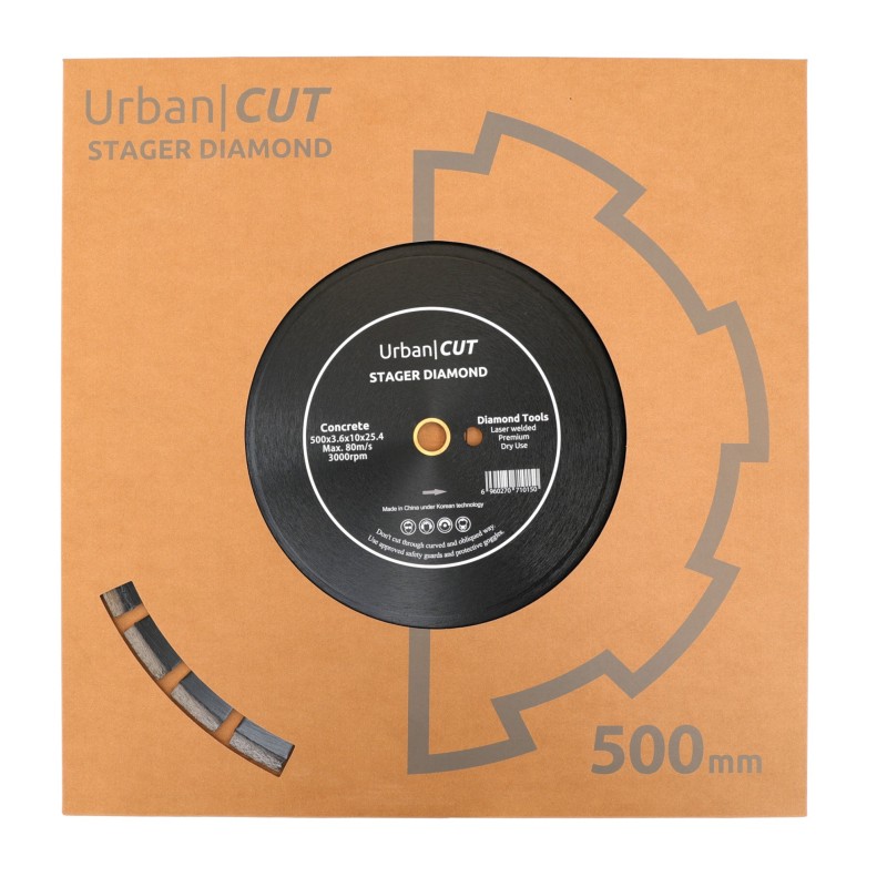 Stager URBAN CUT Disc diamantat 500x3.6x10x25.4-P pentru beton/asfalt