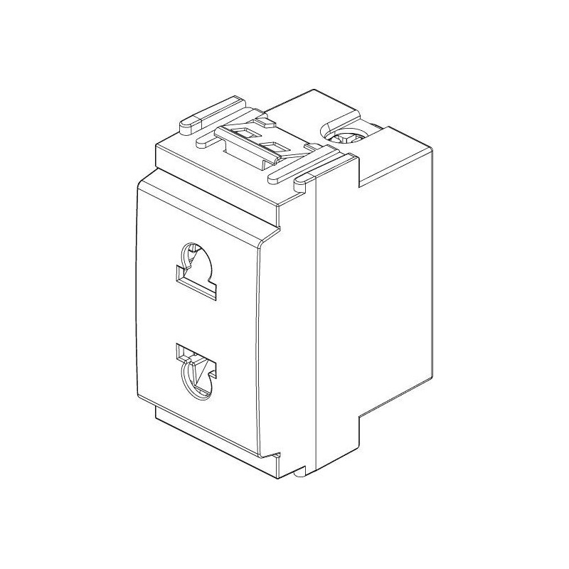 Vimar Priza 2P+E, 16A, 1 modul, Euro-America