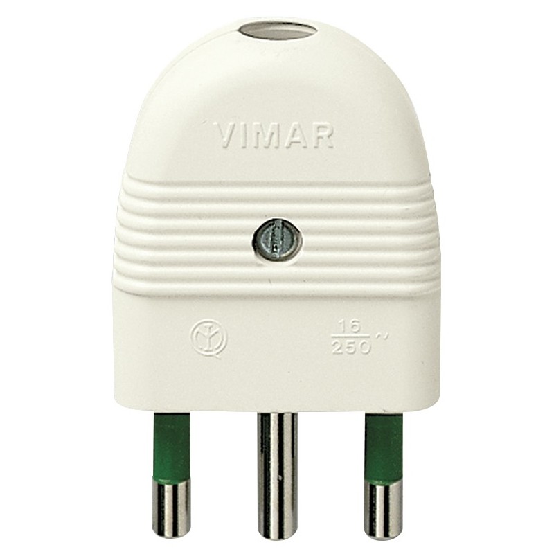 Vimar Stecher 20A, 250V, 3 pini alb
