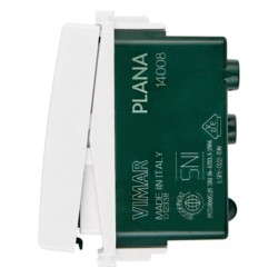Vimar Buton cu revenire, 10A, 250V, 1P NO, alb