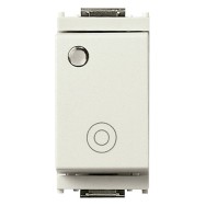 Vimar 16090B Buton cu revenire si semnalizare, 10A, 250V, 1P NO, alb