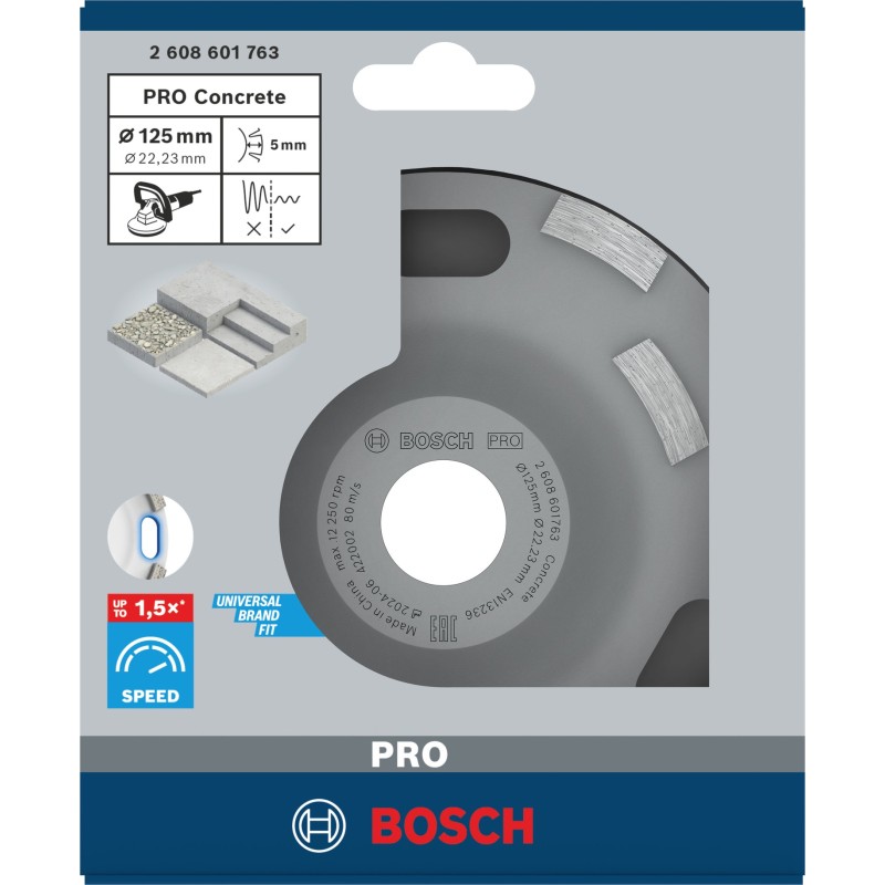 Bosch Disc diamantat abraziv oala Expert for Concrete 125x22.23x5mm