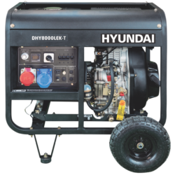 Generator de curent trifazat cu motor diesel Hyundai DHY8500LEK-T