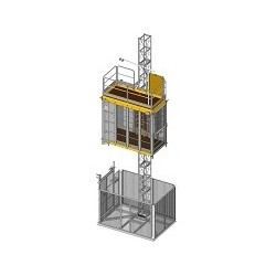 Ascensor persoane/materiale ELECTROELSA EHP 1500 H maxim 160m sarcina maxima 1500kg 400V