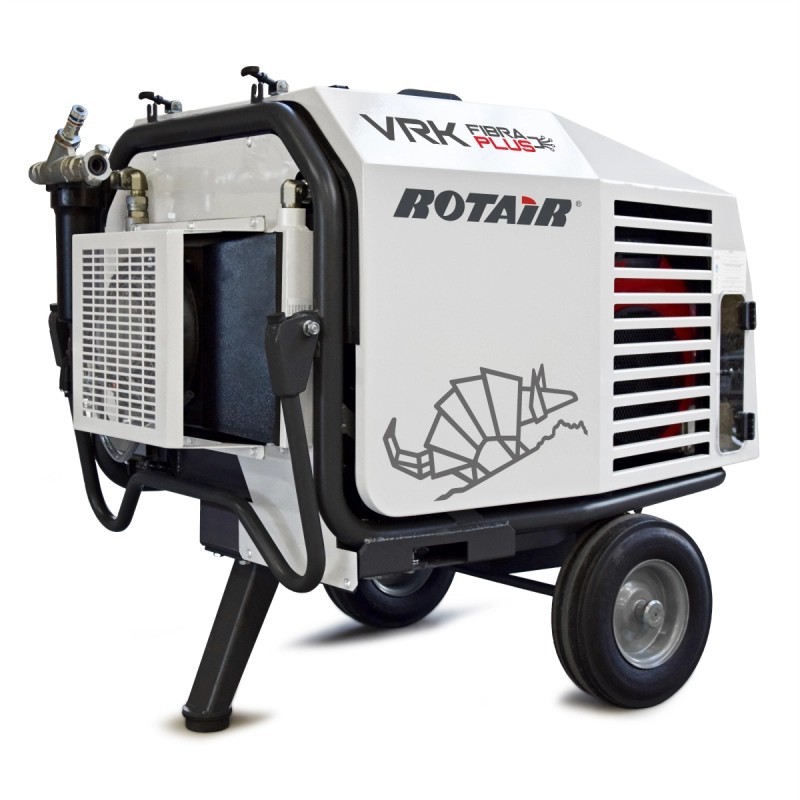 Motocompresor ROTAIR VRK FIBRA presiune 15 bar debit 1000 l/min motor Honda GX 690 22,5 cp