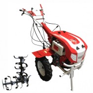 Motocultor BISONTE Agro Garden BTA-12SDE latime lucru 1350mm adancime 300mm, cover motor Diesel 12cp