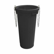 Tub standard pentru evacuare deseuri, TEKCNOPLAST (NEGRU)