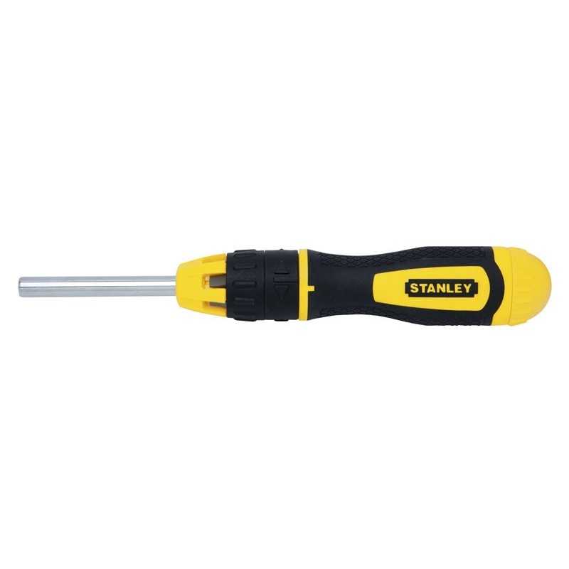 Stanley 0-68-010 Surubelnita magnetica cu clichet + 10 biti