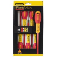 Stanley 0-65-441 Set 6 surubelnite FATMAX izolate, drepte, PH, tester tensiune