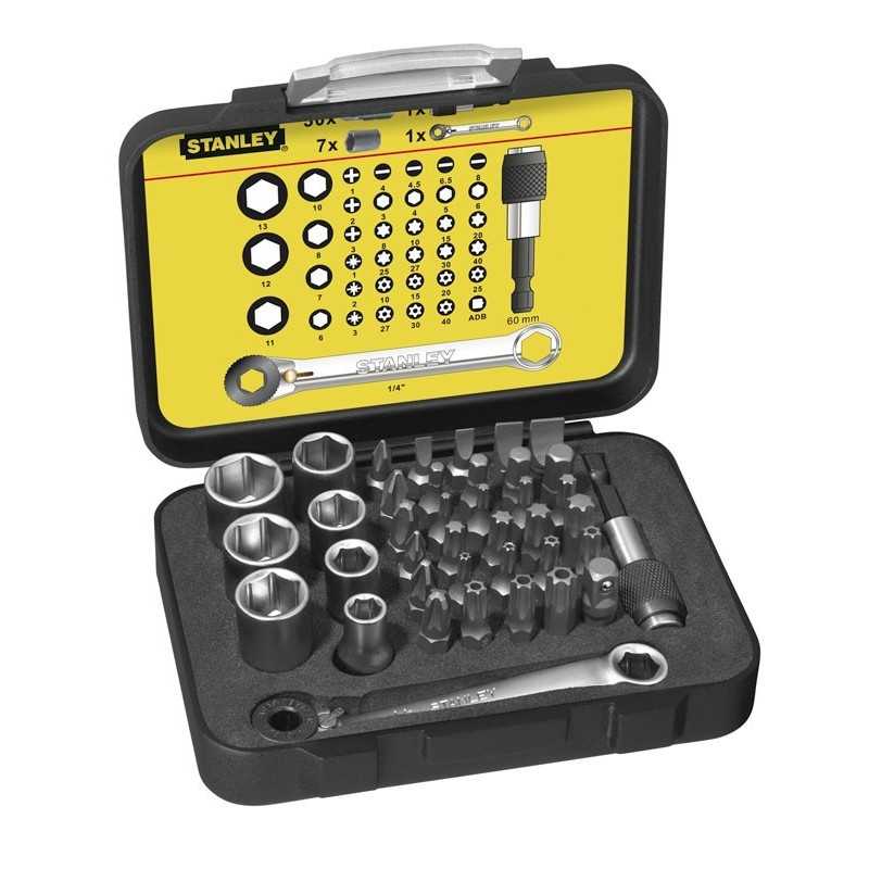 Stanley 1-13-907 Set de 40 varfuri 1/4" de insurubat