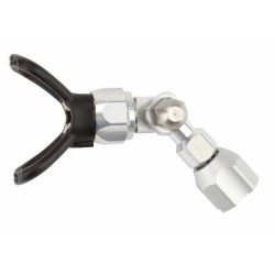 Conector pivotant 260° cu garda protectie duza pentru pistol sau prelungitor airless